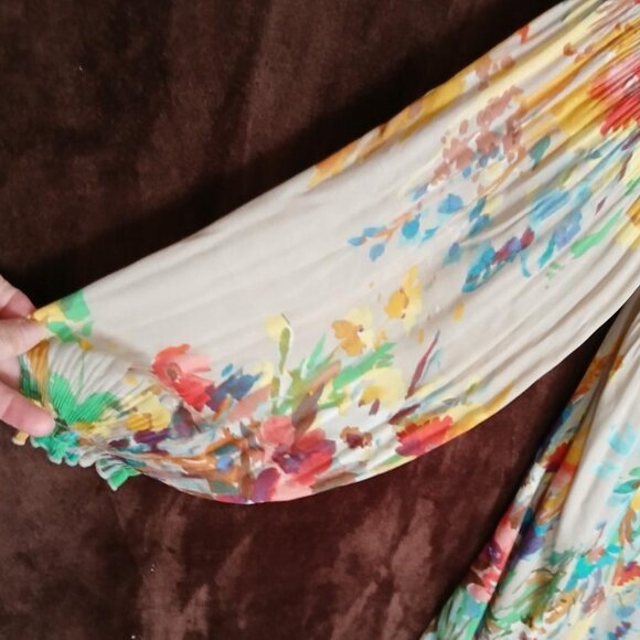 SUNNY LEIGH Floral Spring Watercolor Garden Dress - Picture 7 of 9